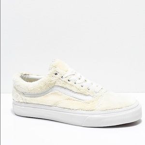 Fuzzy cream vans